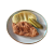 Vyprážaný kurací rezeň v parmezánovej strúhanke, zemiaková kaša, kyslá uhorka