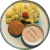 Vyprážaný camembert, dip, varené zemiaky