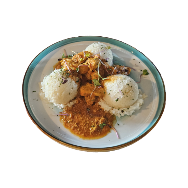Kuracie prsia "butter chicken", dusená ryža