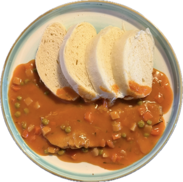 Bratislavské bravčové stehno, domáca parená knedľa