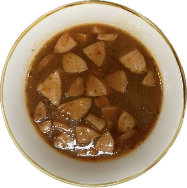 Slepý guláš s párkom